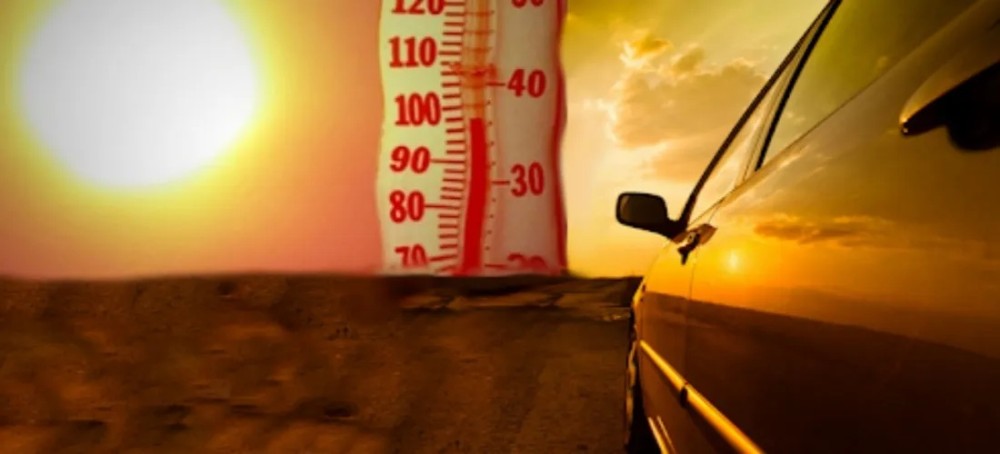 how hot does a car get in the sun